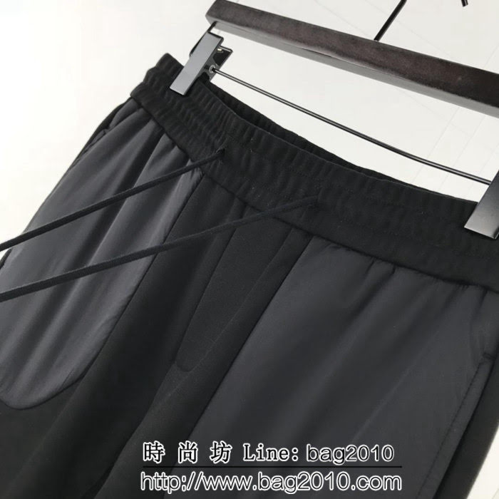 BALENCIAGA巴黎世家 18ss秋冬新款 字母小logo 尼龍拼接休閒褲 ydi1202